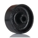 Flexello Cast Iron Trolley Wheel 300 kg Load Capacity Plain Bore Hub 100mm Diameter 38mm Width 420-3411