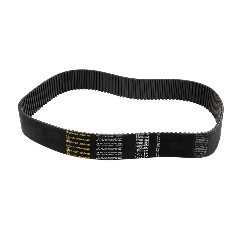 RS PRO High Torque Durable Rubber Fibreglass Cord HTD Timing Belt 150 Teeth 1200 mm Length 50 mm Width 175-5178