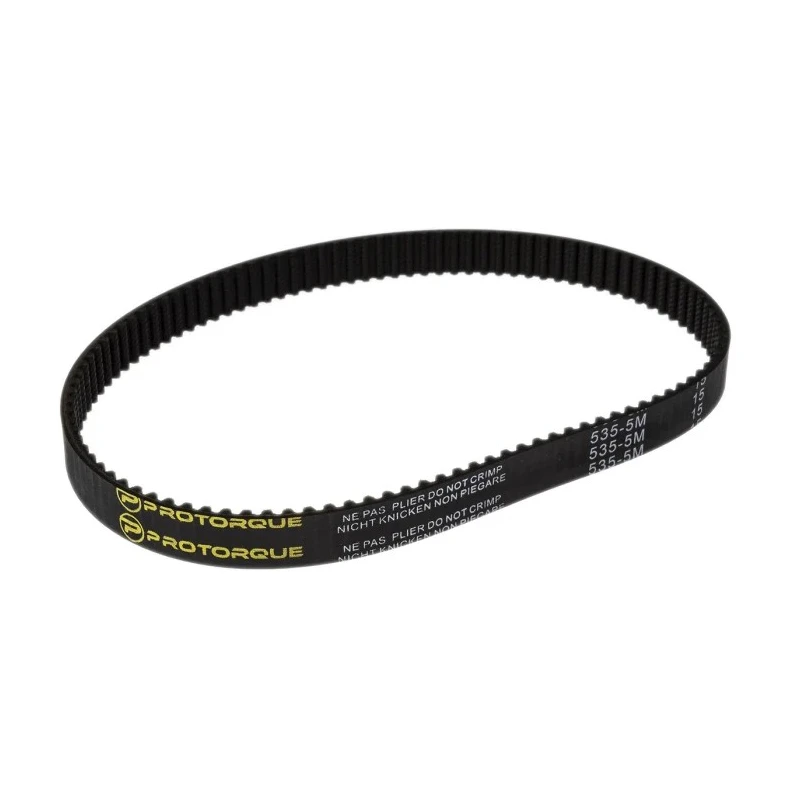 RS PRO Timing Belt 107 Teeth, 535 mm Length, 15 mm Width HTD Rubber Fibreglass Cord 5mm Pitch 175-5219