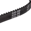 RS PRO Timing Belt 107 Teeth, 535 mm Length, 15 mm Width HTD Rubber Fibreglass Cord 5mm Pitch 175-5219