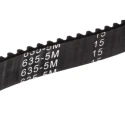 RS PRO HTD Timing Belt 15 mm Width, 635 mm Length, 127 Teeth, Rubber with Fibreglass Cord 175-5230