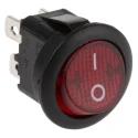 APEM Illuminated Double Pole Single Throw (DPST) On-Off Rocker Switch Panel, 12A, 28V DC, Polyamide 66 Housing MR210R5LBR