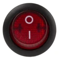 APEM Illuminated Double Pole Single Throw (DPST) On-Off Rocker Switch Panel, 12A, 28V DC, Polyamide 66 Housing MR210R5LBR