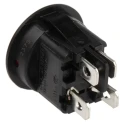 APEM Illuminated Double Pole Single Throw (DPST) On-Off Rocker Switch Panel, 12A, 28V DC, Polyamide 66 Housing MR210R5LBR