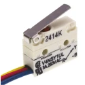 Saia-Burgess Short Lever Micro Switch, Pre-Wired Terminal, 3A, 250 V AC, SPDT, IP67 V4NSY1UL