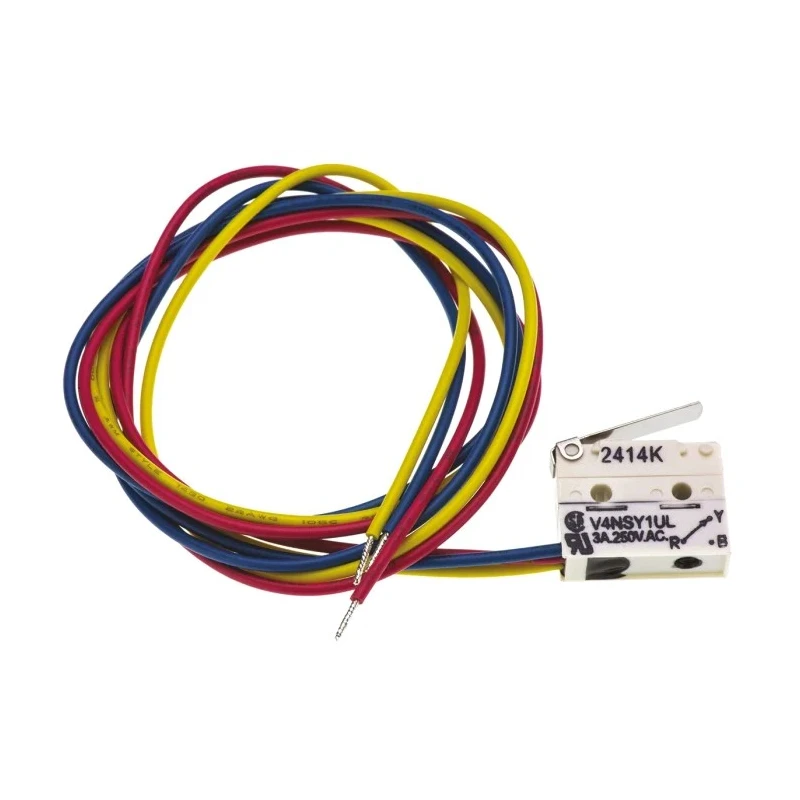 Saia-Burgess Short Lever Micro Switch, Pre-Wired Terminal, 3A, 250 V AC, SPDT, IP67 V4NSY1UL