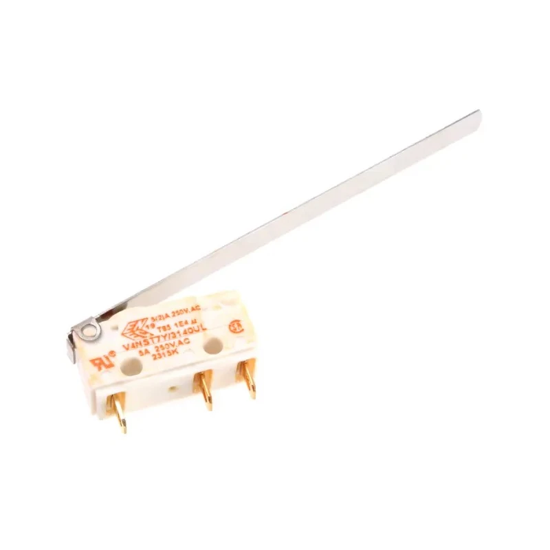 Saia-Burgess Long Hinge Lever Micro Switch, Solder Terminal, 5A, 250 V AC, SPDT, IP67 V4NST7Y/3140UL