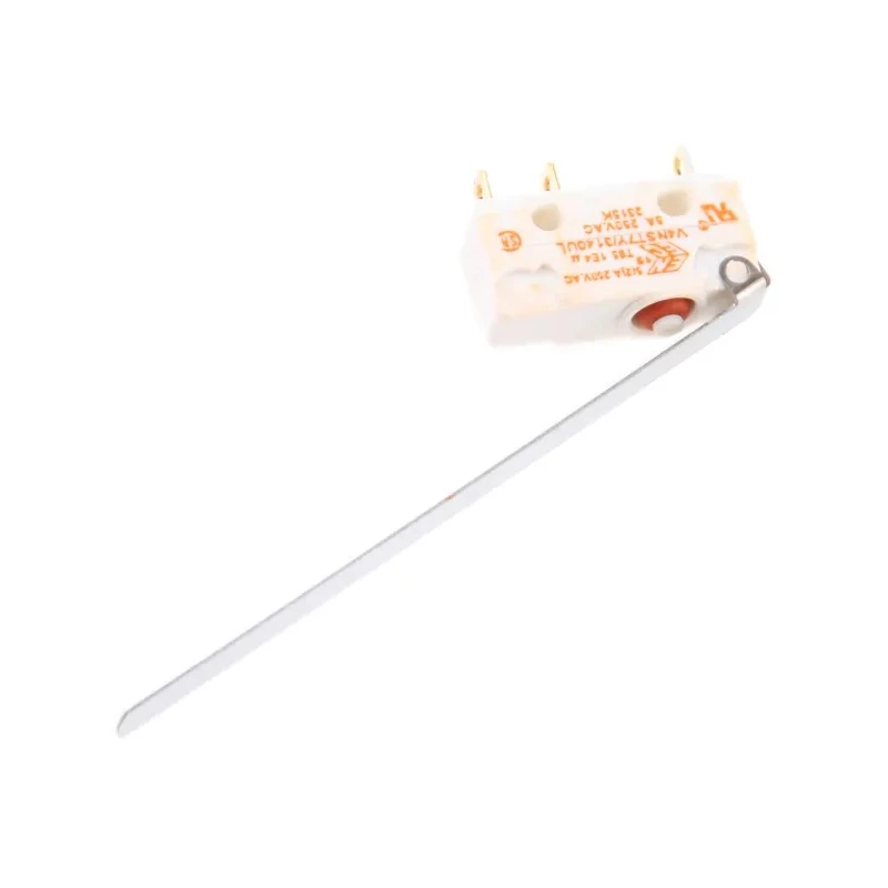 Saia-Burgess Long Hinge Lever Micro Switch, Solder Terminal, 5A, 250 V AC, SPDT, IP67 V4NST7Y/3140UL