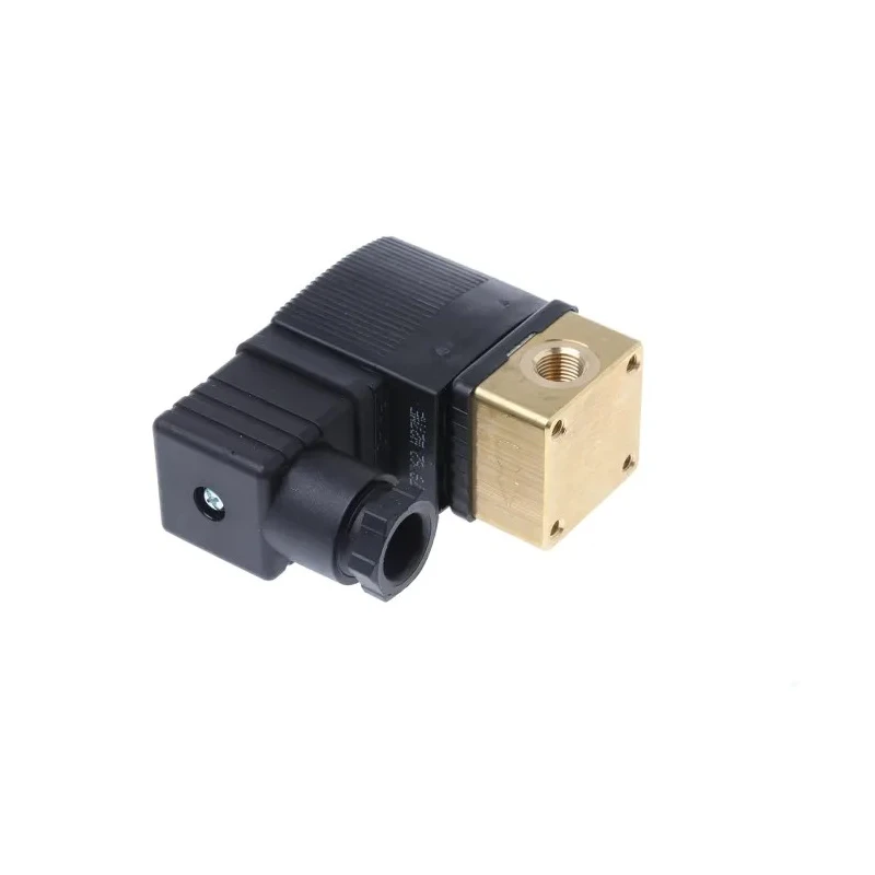 Burkert 2 Port Normally Closed Brass Body Solenoid Valve 24V DC 6 bar 3mm Orifice Diameter 126187