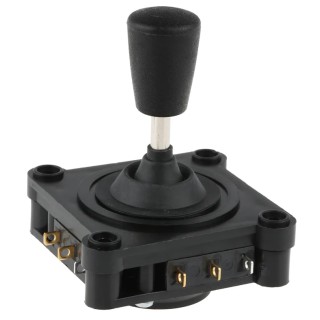 APEM 2-Axis Momentary Conical Joystick, IP65, 240 V AC, 6A Contact Current, Model 