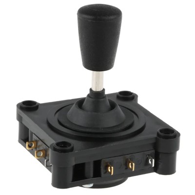 APEM 2-Axis Momentary Conical Joystick, IP65, 240 V AC, 6A Contact Current, Model 