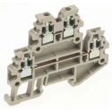Weidmüller WDK Series DIN Rail Terminal Block Dark Beige 1.5mm² 2-Level Screw IECEx/ATEX 1753290000