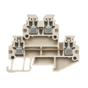 Weidmüller WDK Series DIN Rail Terminal Block Dark Beige 1.5mm² 2-Level Screw IECEx/ATEX 1753290000
