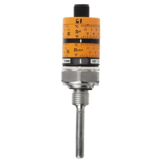 ifm electronic PT1000 RTD Sensor 6 mm Diameter, 50 mm Probe Length, 4 Wire, ±0.1 °K Accuracy TK6110