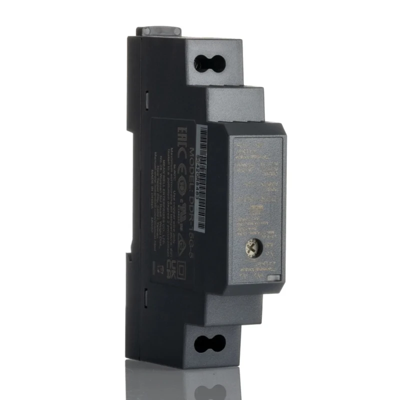 MEAN WELL DC/DC Converter 5V 4.5A 15W DIN Rail Mount Wide Input 9-36V DDR-15G-5