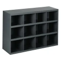 RS PRO Steel Storage Bin Steel Storage Container 305 mm x 857 mm x 606 mm Load Capacity 16kg Grey 447-5925