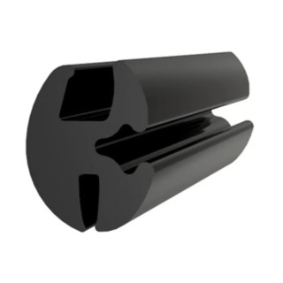 RS PRO Black Ethylene Propylene Diene Monomer D-Type Edging Strip 20.5mm Length 6mm Width 7mm Height 175-2582