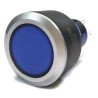 RS PRO Illuminated Push Button Switch Panel Mount DPDT Momentary Blue LED IP65 22.2 mm Cutout 250 V 3, 5A 175-8273