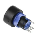 RS PRO Illuminated Momentary Push Button Switch, Panel Mount, 22.2 mm Cutout, SPDT, Yellow LED, IP65, 250 V AC 175-8296