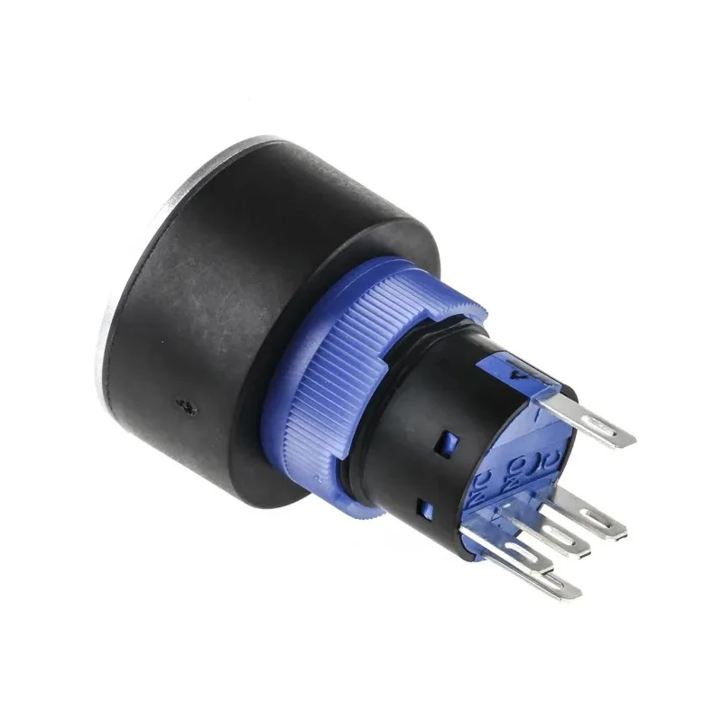 RS PRO Illuminated Momentary Push Button Switch, Panel Mount, 22.2 mm Cutout, SPDT, Yellow LED, IP65, 250 V AC 175-8296