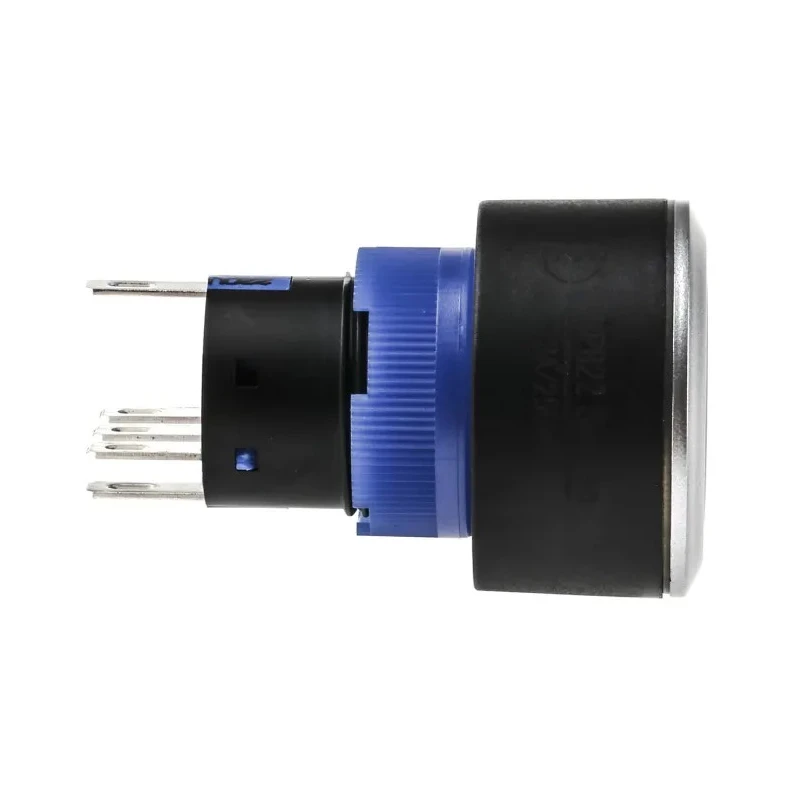 RS PRO Illuminated Momentary Push Button Switch, Panel Mount, 22.2 mm Cutout, SPDT, Yellow LED, IP65, 250 V AC 175-8296