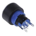RS PRO Illuminated Momentary Push Button Switch Panel Mount 22.2 mm Cutout SPDT White LED IP65 250 V AC 175-8301