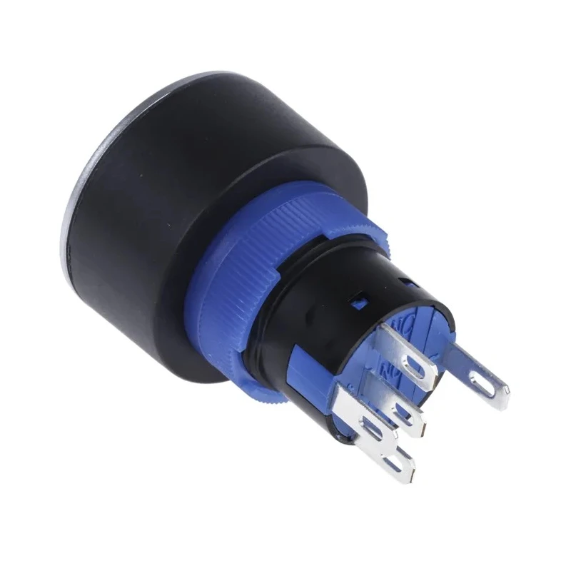 RS PRO Illuminated Momentary Push Button Switch Panel Mount 22.2 mm Cutout SPDT White LED IP65 250 V AC 175-8301