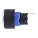 RS PRO Illuminated Momentary Push Button Switch Panel Mount 22.2 mm Cutout SPDT White LED IP65 250 V AC 175-8301