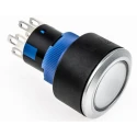 RS PRO Illuminated Push Button Switch Momentary Panel Mount DPDT Yellow LED IP65 22.2 mm Cutout 250V 175-8325