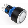 RS PRO Illuminated Push Button Switch Momentary Panel Mount DPDT Yellow LED IP65 22.2 mm Cutout 250V 175-8325