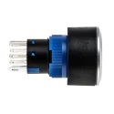 RS PRO Illuminated Push Button Switch Momentary Panel Mount DPDT Yellow LED IP65 22.2 mm Cutout 250V 175-8325