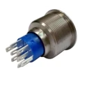 RS PRO Illuminated Momentary Push Button Switch, Panel Mount, DPDT, Green LED, IP67 Rated, 25.2 mm Cutout, 250 V AC 175-8369