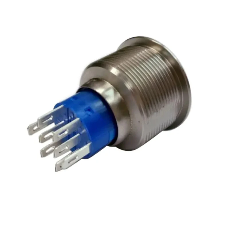 RS PRO Illuminated Momentary Push Button Switch, Panel Mount, DPDT, Green LED, IP67 Rated, 25.2 mm Cutout, 250 V AC 175-8369