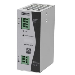 Murrelektronik Limited Eco-Rail Switched Mode DIN Rail Power Supply 264V AC Input 24V DC 2.5A Output 60W 85132
