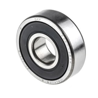 SKF Single Row Deep Groove Ball Bearing 12 mm ID 32 mm OD 10 mm Width Sealed Sheet Metal Cage 6201-2RSH