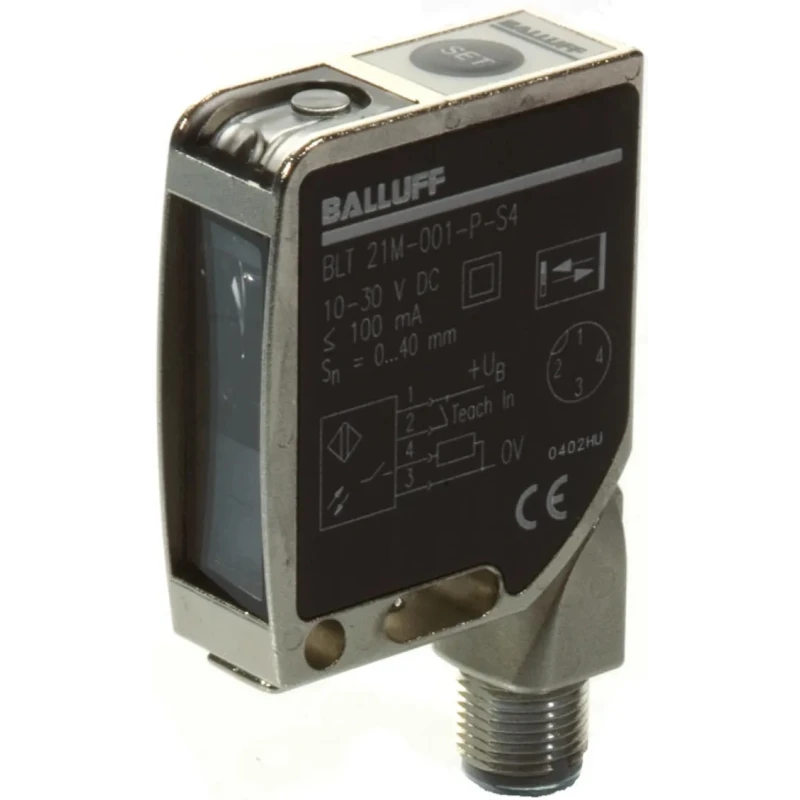 BALLUFF Light Intensity Sensor Ultraviolet LED 40 mm, PNP Output, 30 mA Current, IP67, Panel Mount BLT 21M-001-P-S4