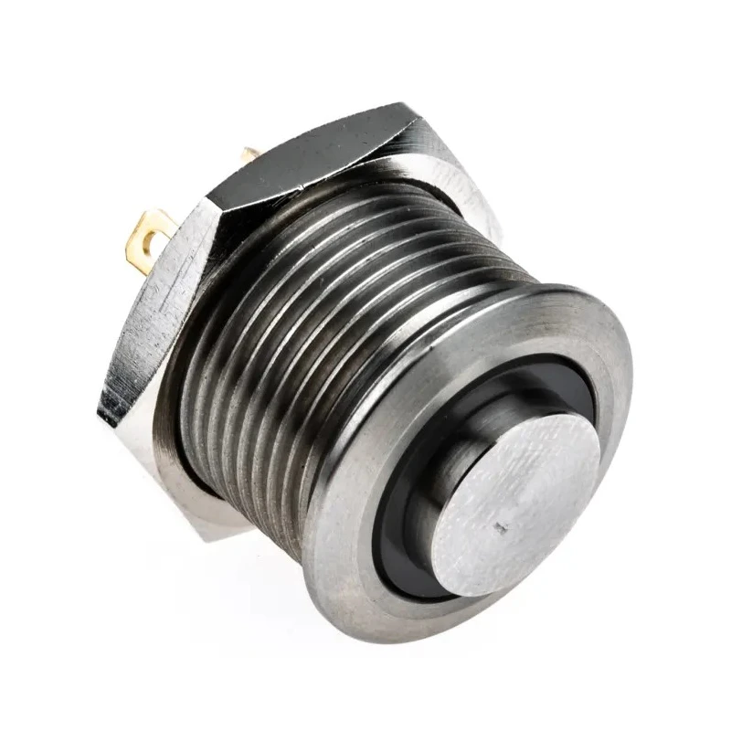 RS PRO Illuminated Momentary Push Button Switch, Panel Mount, 16 mm Cutout, SPST Contact, Red LED, IP67, 36 V dc 175-9209