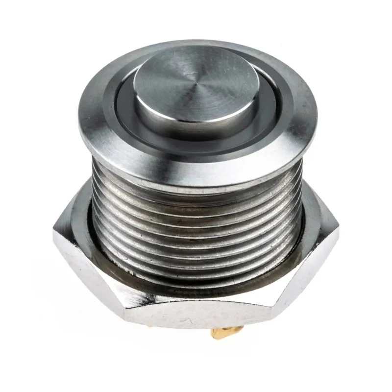 RS PRO Illuminated Momentary Push Button Switch, Panel Mount, 16 mm Cutout, SPST Contact, Red LED, IP67, 36 V dc 175-9209