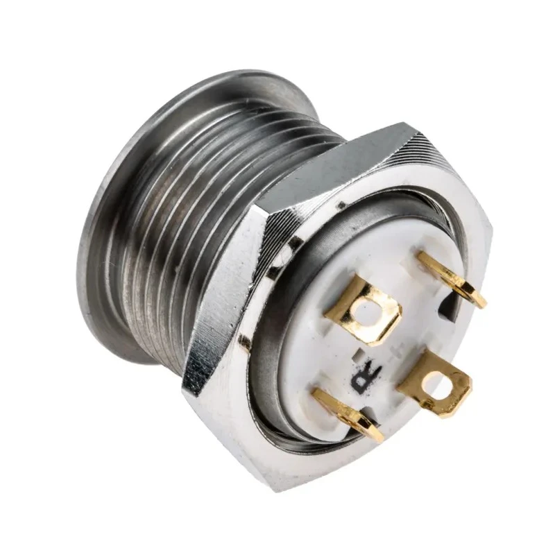 RS PRO Illuminated Momentary Push Button Switch, Panel Mount, 16 mm Cutout, SPST Contact, Red LED, IP67, 36 V dc 175-9209
