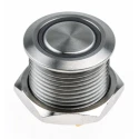 RS PRO Illuminated Momentary Push Button Switch Panel Mount 16 mm Cutout SPST Yellow LED IP67 36 V dc 175-9226
