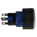 RS PRO Illuminated Momentary Push Button Switch, Panel Mount, 22.2 mm Cutout, SPDT, Red LED, IP65, 250 V AC 250-8927 175-8927