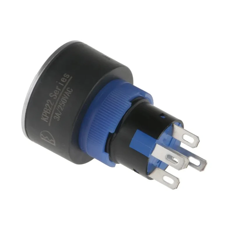 RS PRO Illuminated Momentary Push Button Switch, Panel Mount, 22.2 mm Cutout, SPDT, Red LED, IP65, 250 V AC 250-8927 175-8927