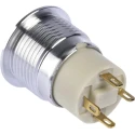 RS PRO Illuminated Push Button Switch, Latching, Panel Mount, 16 mm Cutout, SPST, Blue LED, IP67, 36 V dc 175-9293