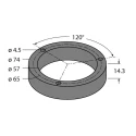 Turck Protection Ring for Inductive Encoders Ri-EQR24 Series with 74 mm Diameter and 14.3 mm Height M5-QR24