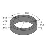 Turck Protection Ring for Inductive Encoders Ri-EQR24 Series with 74 mm Diameter and 14.3 mm Height M5-QR24