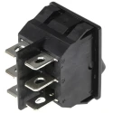 TE Connectivity DPDT On-Off-On Rocker Switch Panel Polyamide 66 Housing 16A Contact 1-1634201-0