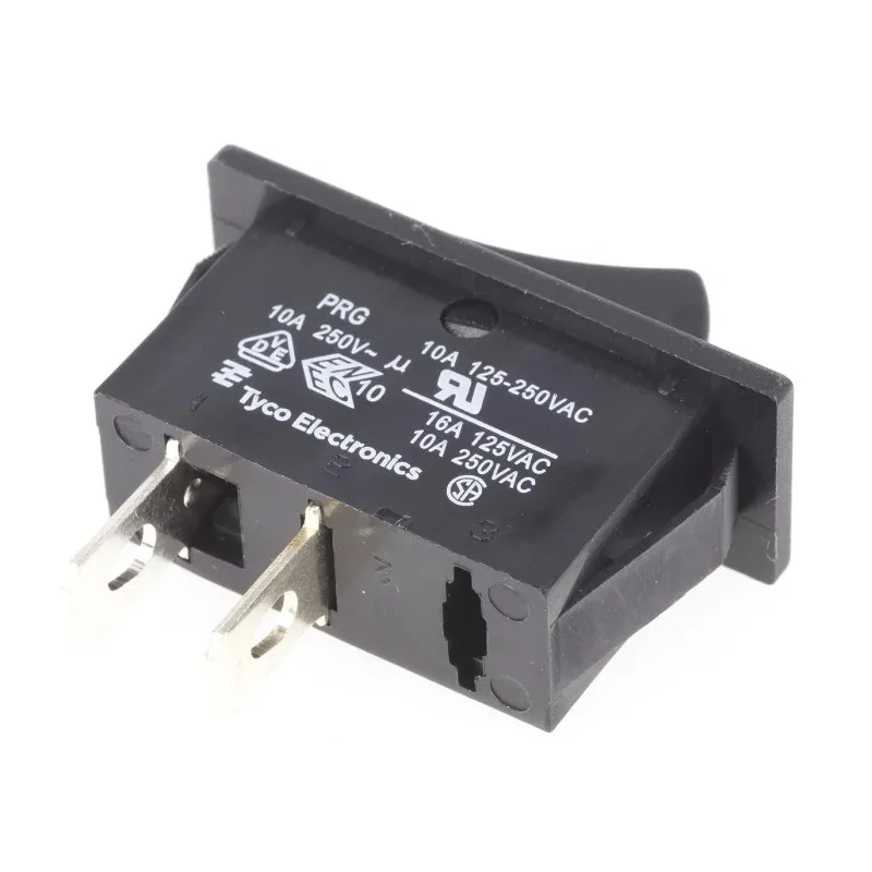 TE Connectivity SPST On-Off Rocker Switch Panel 10A 250Vac Polyamide 66 Housing 1634202-1