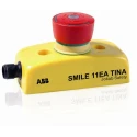 ABB Jokab Smile 11 EA Tina Series Twist Release Emergency Stop Push Button, Panel Mount, 1 2TLA030050R0000 Smile 11 EA Tina