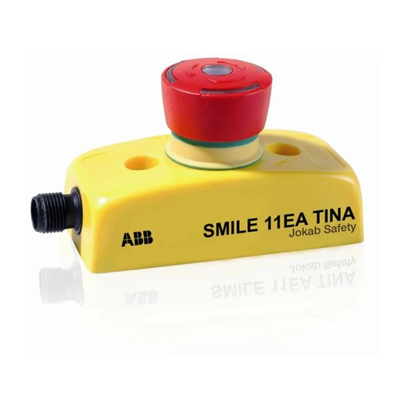 ABB Jokab Smile 11 EA Tina Series Twist Release Emergency Stop Push Button, Panel Mount, 1 2TLA030050R0000 Smile 11 EA Tina