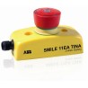 ABB Jokab Smile 11 EA Tina Series Twist Release Emergency Stop Push Button, Panel Mount, 1 2TLA030050R0000 Smile 11 EA Tina